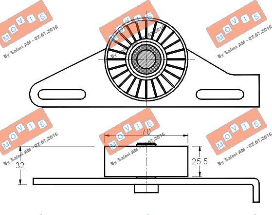 MOVIS AST1603 - Intinzator curea, curea distributie aaoparts.ro