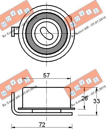 MOVIS AST1878 - Rola intinzator,curea distributie aaoparts.ro