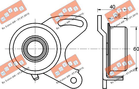 MOVIS AST1392 - Rola intinzator,curea distributie aaoparts.ro