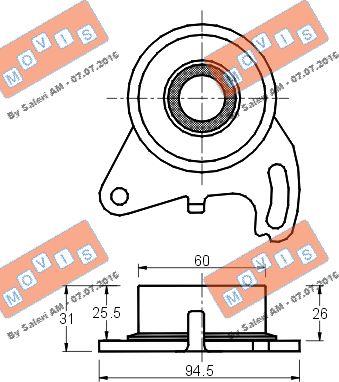 MOVIS AST1330 - Rola intinzator,curea distributie aaoparts.ro