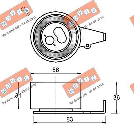 MOVIS AST1378 - Rola intinzator,curea distributie aaoparts.ro