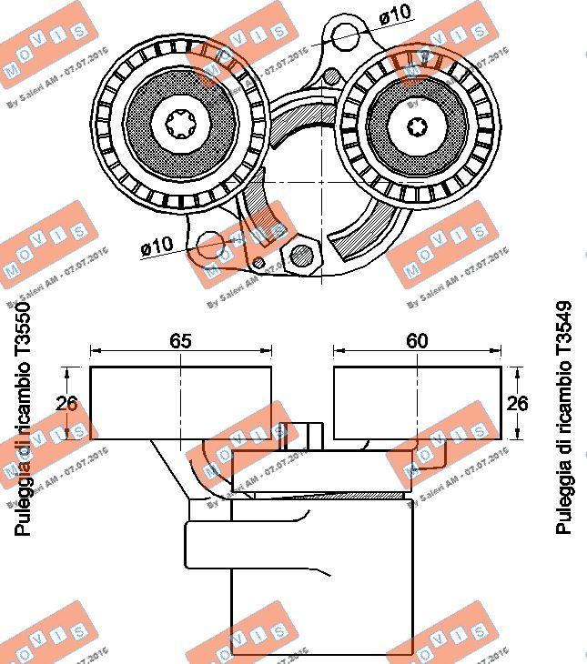 MOVIS AST3548 - Intinzator curea, curea distributie aaoparts.ro