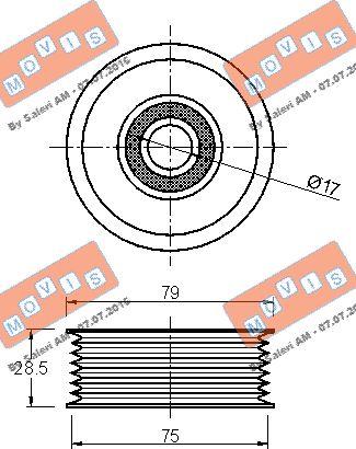 MOVIS AST3019 - Rola ghidare / conducere, curea transmisie aaoparts.ro