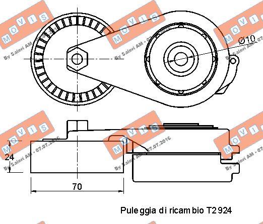 MOVIS AST3038 - Intinzator curea, curea distributie aaoparts.ro