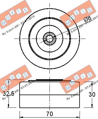 MOVIS AST3241 - Rola ghidare / conducere, curea transmisie aaoparts.ro