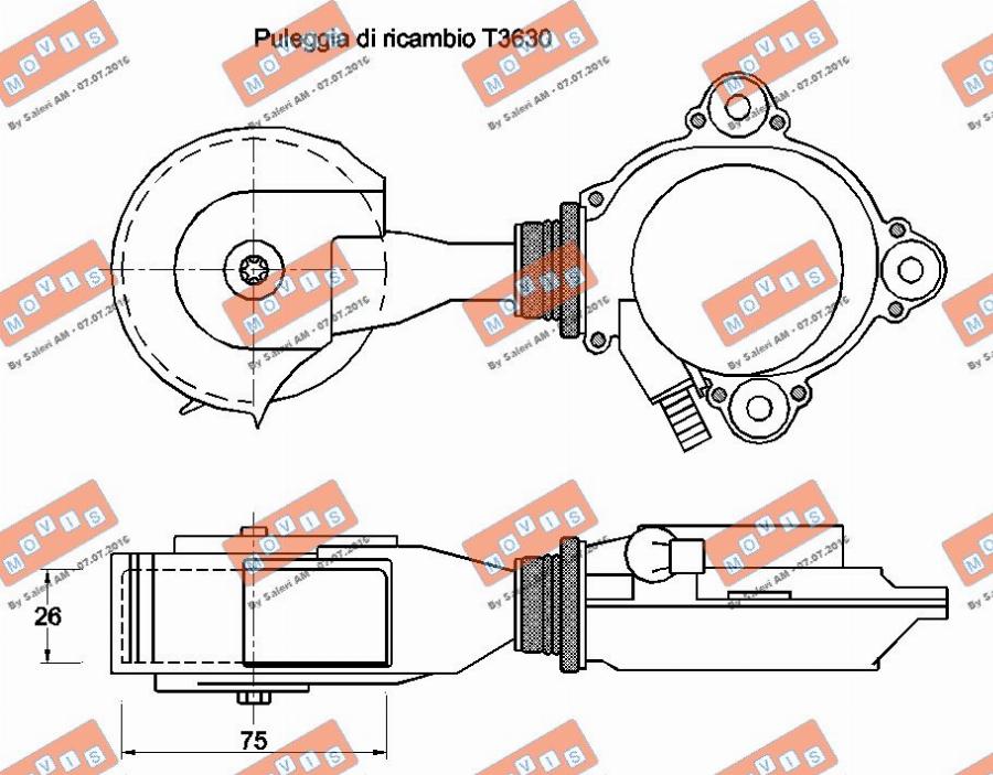 MOVIS AST3251 - Intinzator curea, curea distributie aaoparts.ro