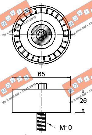 MOVIS AST3219 - Rola ghidare / conducere, curea transmisie aaoparts.ro