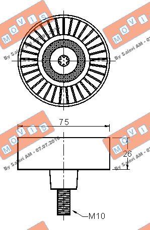 MOVIS AST2499 - Rola ghidare / conducere, curea transmisie aaoparts.ro