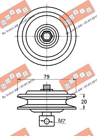 MOVIS AST2496 - Rola ghidare / conducere, curea transmisie aaoparts.ro