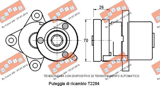 MOVIS AST2410 - Intinzator curea, curea distributie aaoparts.ro