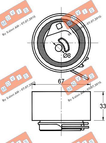 MOVIS AST2418 - Rola intinzator,curea distributie aaoparts.ro