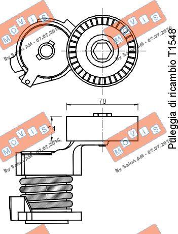 MOVIS AST2479 - Intinzator curea, curea distributie aaoparts.ro