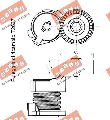 MOVIS AST2630 - Intinzator curea, curea distributie aaoparts.ro