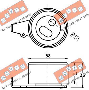 MOVIS AST2038 - Rola intinzator,curea distributie aaoparts.ro