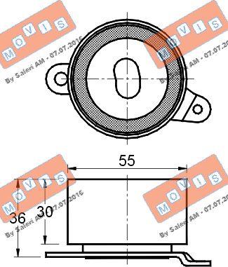 MOVIS AST2078 - Rola intinzator,curea distributie aaoparts.ro