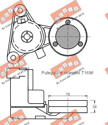 MOVIS AST2194 - Intinzator curea, curea distributie aaoparts.ro