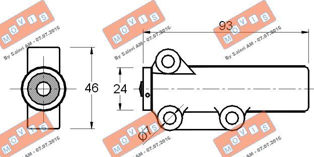 MOVIS AST2146 - Amortizor vibratii, curea distributie aaoparts.ro