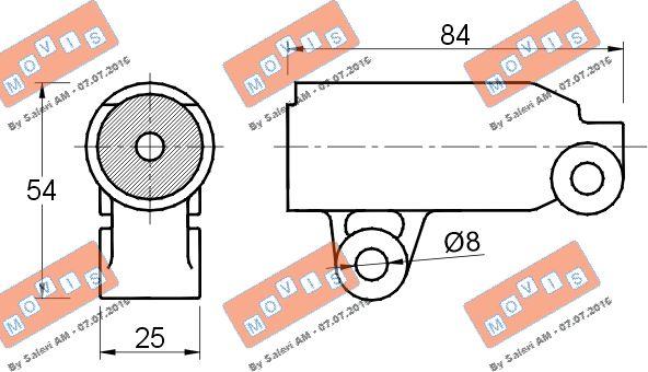 MOVIS AST2843 - Amortizor vibratii, curea distributie aaoparts.ro