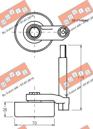 MOVIS AST2816 - Intinzator curea, curea distributie aaoparts.ro