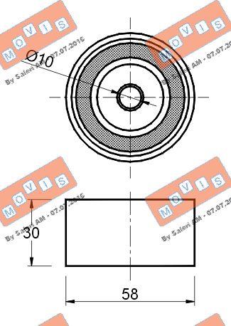 MOVIS AST2390 - Rola intinzator,curea distributie aaoparts.ro