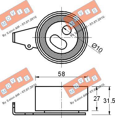 MOVIS AST2393 - Rola intinzator,curea distributie aaoparts.ro