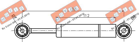 MOVIS AST2308 - Amortizor vibratii, curea transmisie cu caneluri aaoparts.ro