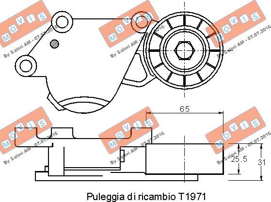 MOVIS AST2213 - Intinzator curea, curea distributie aaoparts.ro