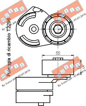 MOVIS AST2287 - Intinzator curea, curea distributie aaoparts.ro