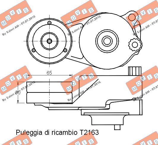 MOVIS AST2709 - Intinzator curea, curea distributie aaoparts.ro