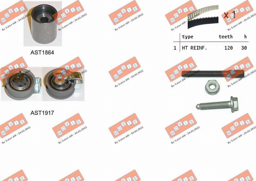 MOVIS ASTK0940 - Set curea de distributie aaoparts.ro