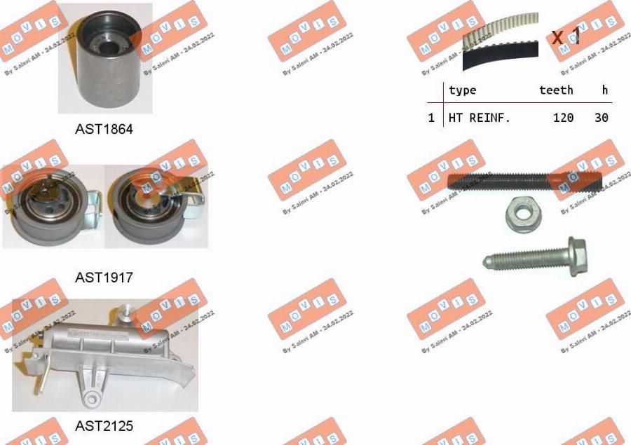 MOVIS ASTK0941 - Set curea de distributie aaoparts.ro