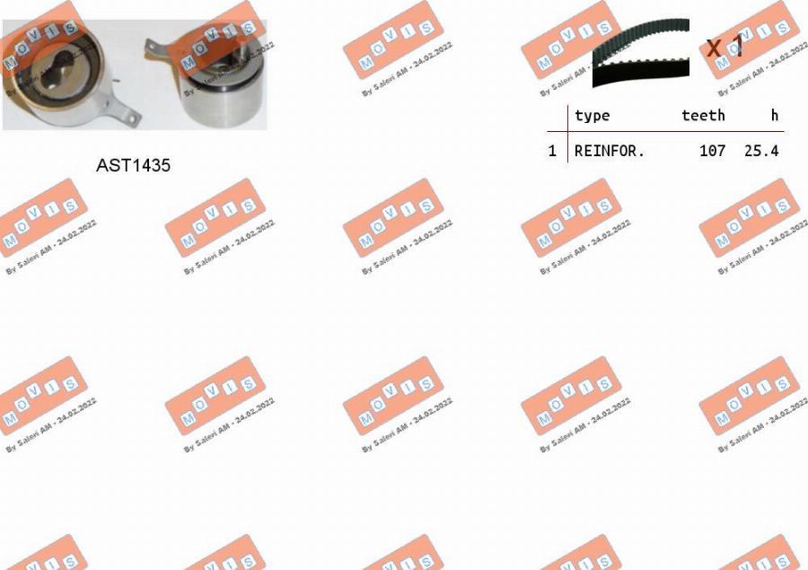 MOVIS ASTK0904 - Set curea de distributie aaoparts.ro