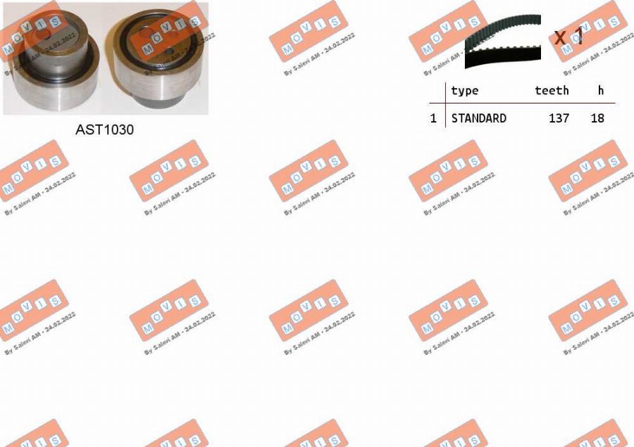 MOVIS ASTK0981 - Set curea de distributie aaoparts.ro
