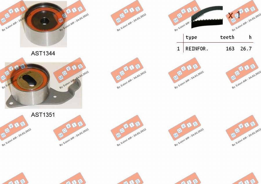 MOVIS ASTK0988 - Set curea de distributie aaoparts.ro