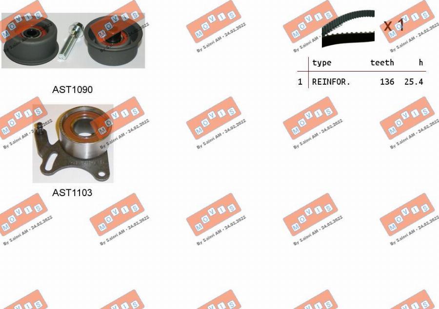 MOVIS ASTK0987 - Set curea de distributie aaoparts.ro