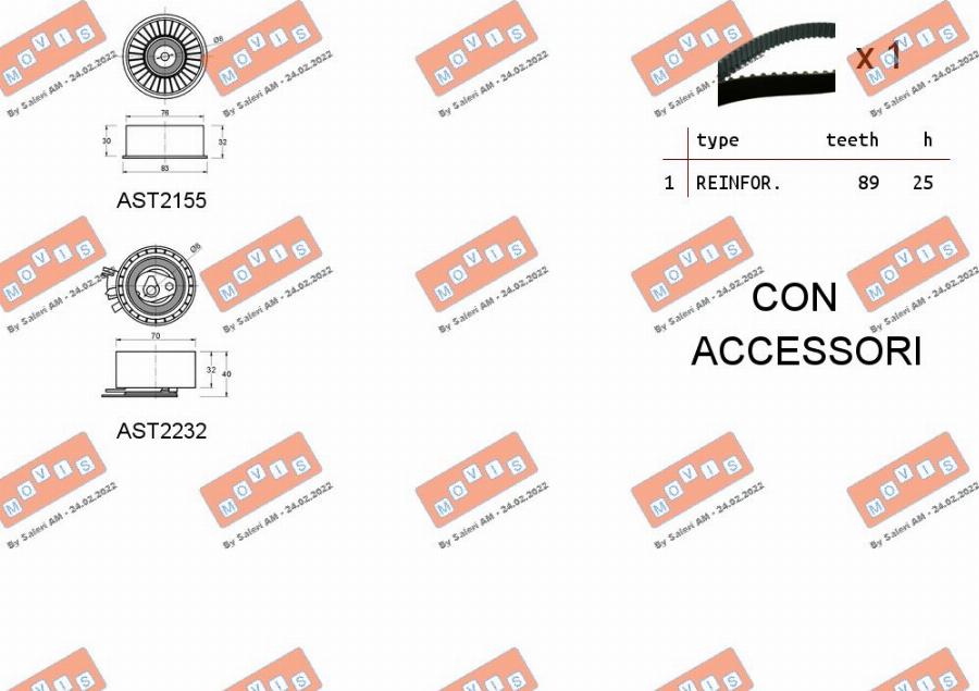 MOVIS ASTK0921 - Set curea de distributie aaoparts.ro