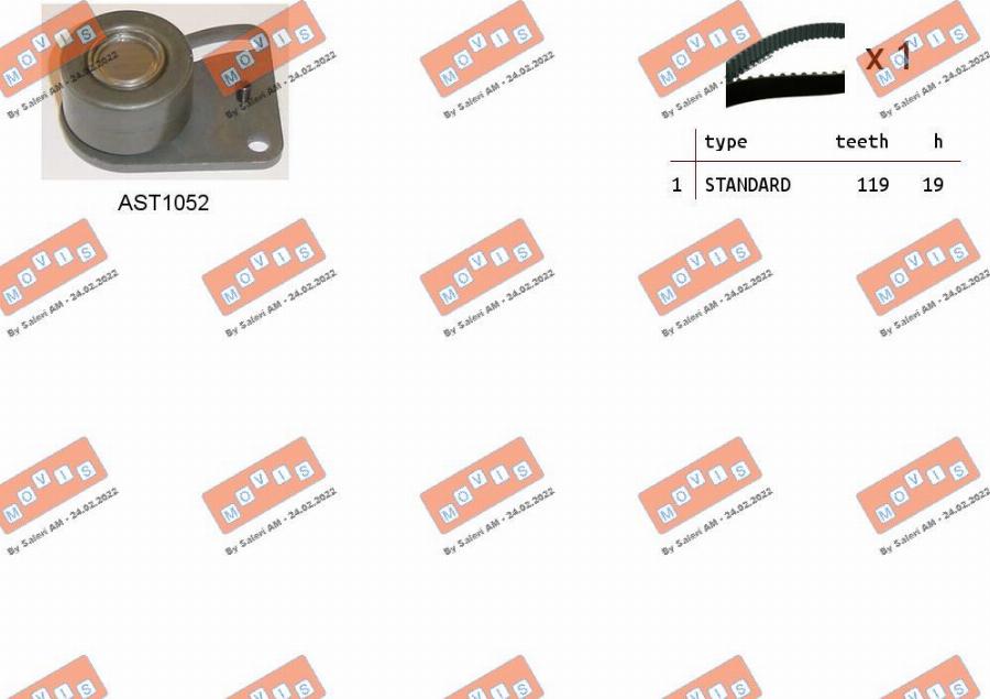 MOVIS ASTK0974 - Set curea de distributie aaoparts.ro