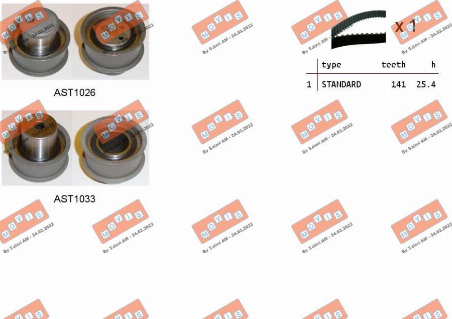 MOVIS ASTK0978 - Set curea de distributie aaoparts.ro