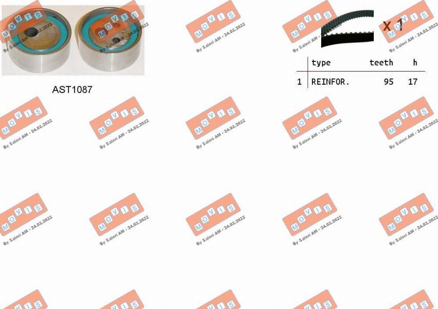 MOVIS ASTK0840 - Set curea de distributie aaoparts.ro