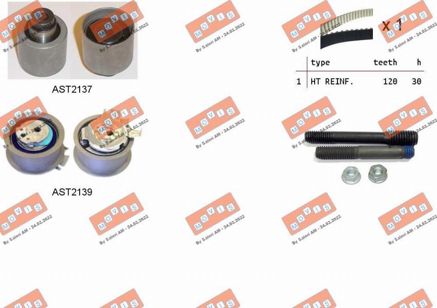 MOVIS ASTK0867 - Set curea de distributie aaoparts.ro