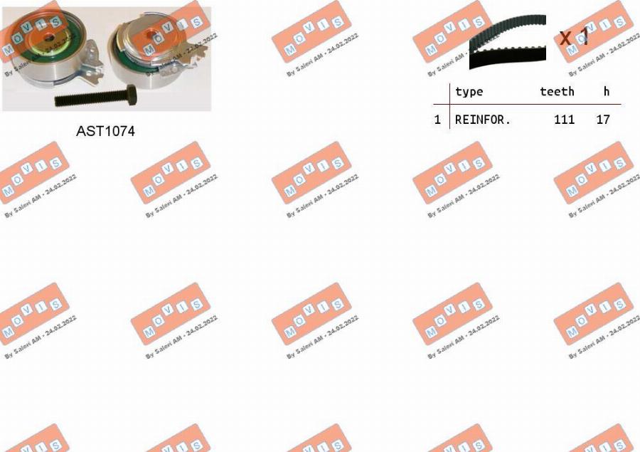 MOVIS ASTK0813 - Set curea de distributie aaoparts.ro