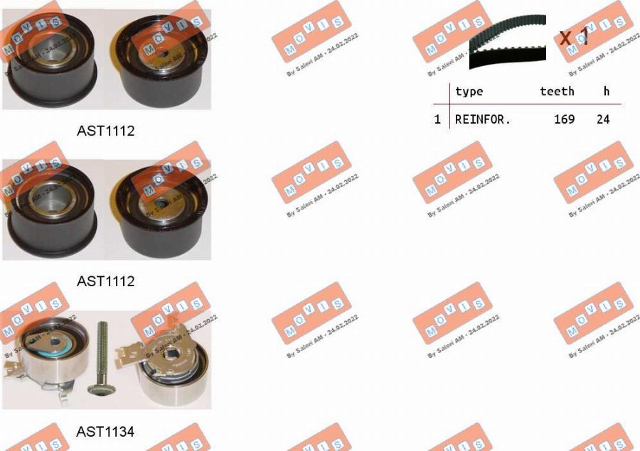 MOVIS ASTK0830 - Set curea de distributie aaoparts.ro