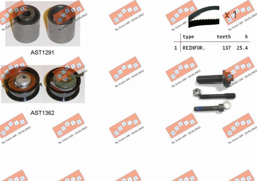 MOVIS ASTK0825 - Set curea de distributie aaoparts.ro