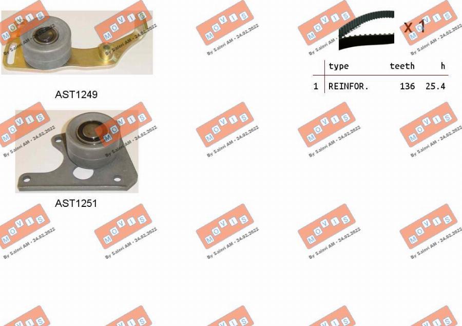 MOVIS ASTK0828 - Set curea de distributie aaoparts.ro