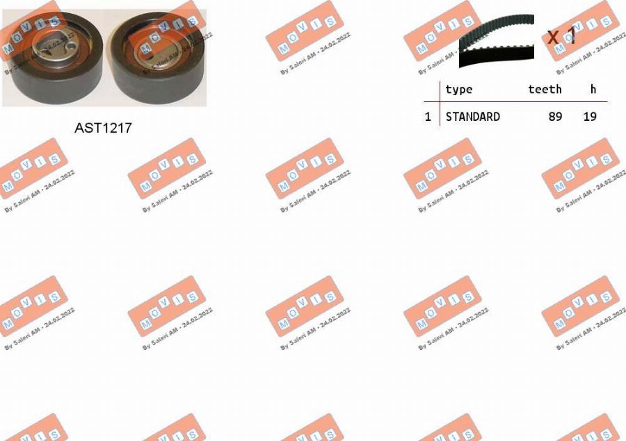 MOVIS ASTK0874 - Set curea de distributie aaoparts.ro