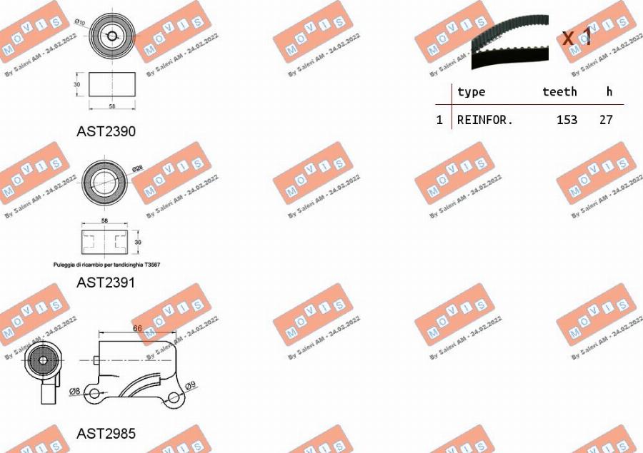 MOVIS ASTK1098C - Set curea de distributie aaoparts.ro