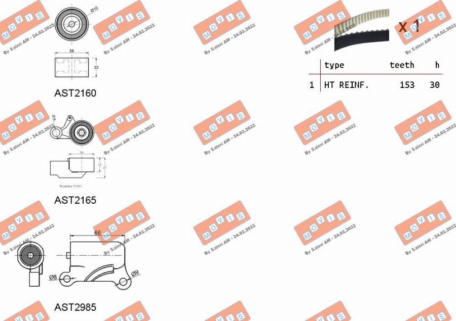 MOVIS ASTK1081C - Set curea de distributie aaoparts.ro