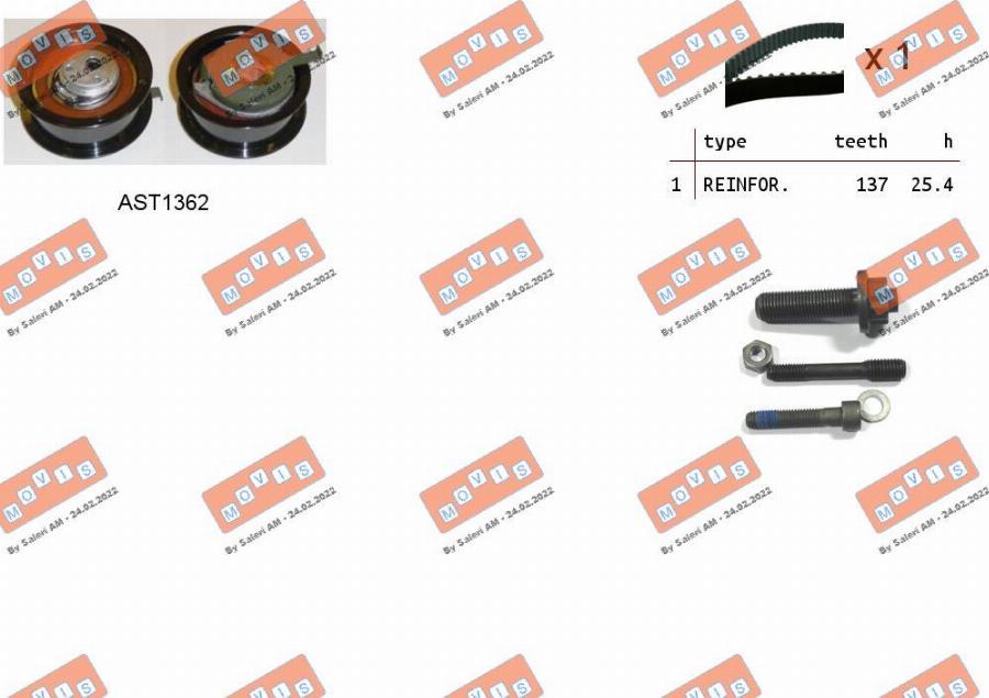 MOVIS ASTK1023 - Set curea de distributie aaoparts.ro