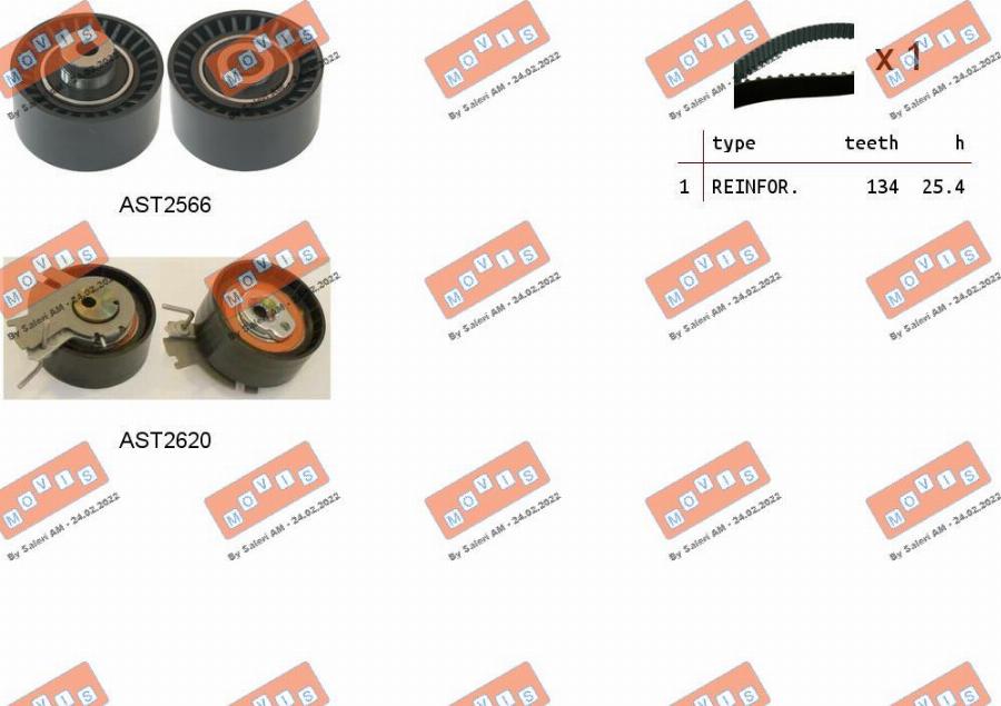 MOVIS ASTK1079 - Set curea de distributie aaoparts.ro