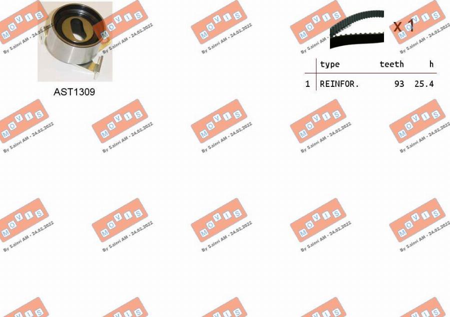 MOVIS ASTK1144 - Set curea de distributie aaoparts.ro